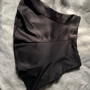 Black mini skirt